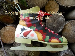 Floral Snowman Skate - Product Image