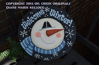 Welcome Winter Round Paver - Product Image