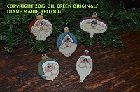 wacky Santas Ornament Set - Product Image
