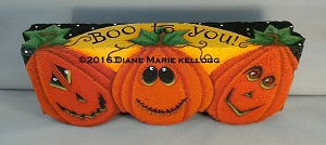 Boo to you! Funky Pumpkins. - Product Image