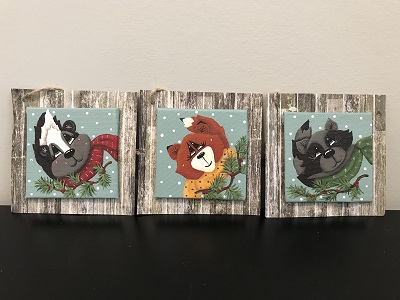 Woodland Trio Ornaments