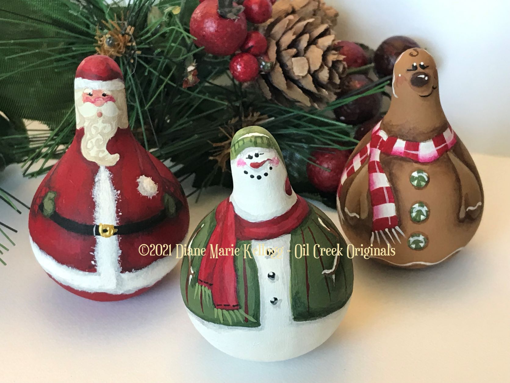 Gourdgeous Ornament Trio - Product Image