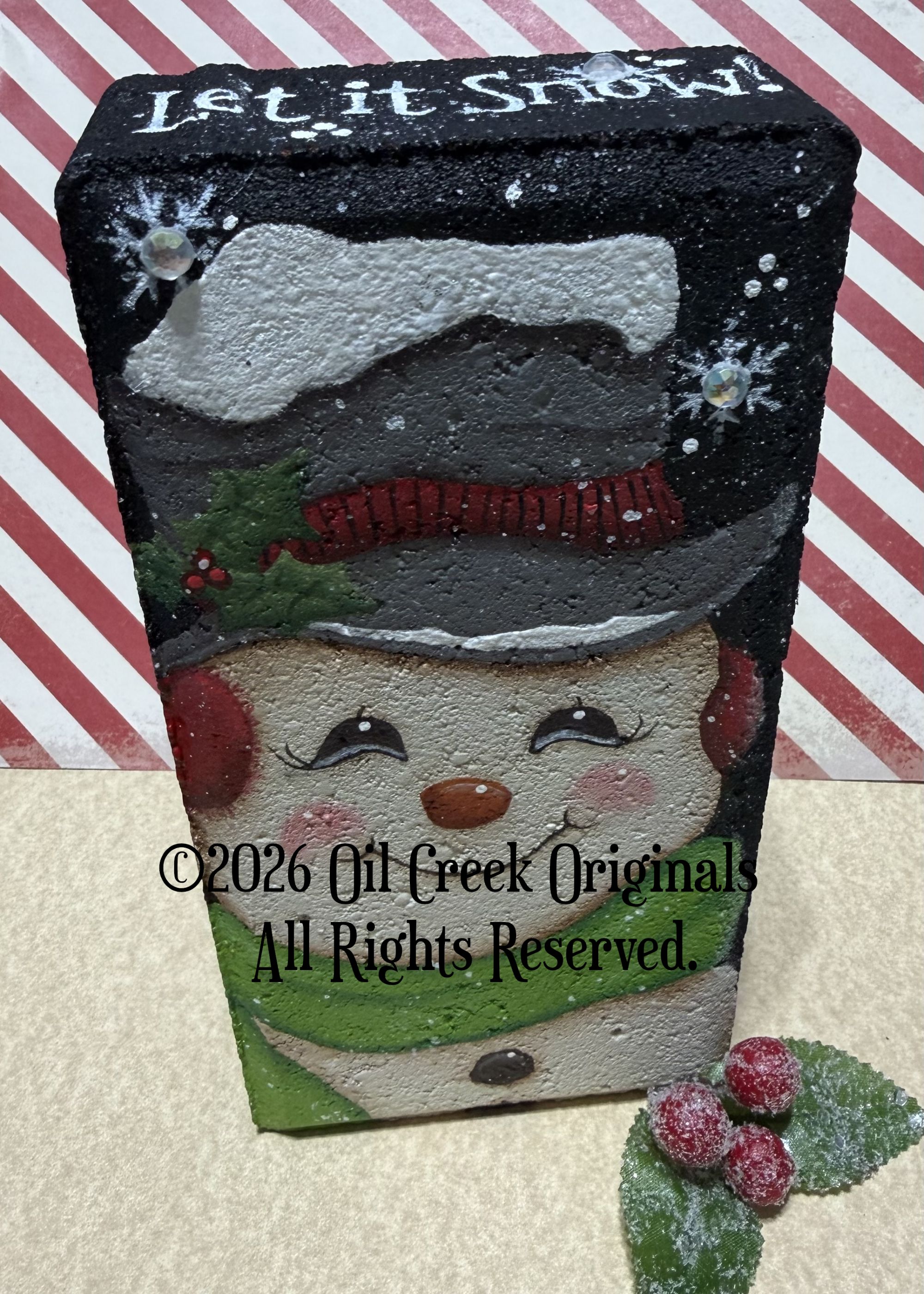 Let It Snow Retro Snowman